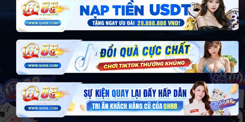 Làm theo các bước để hưởng thụ mọi khuyến mãi Qh88